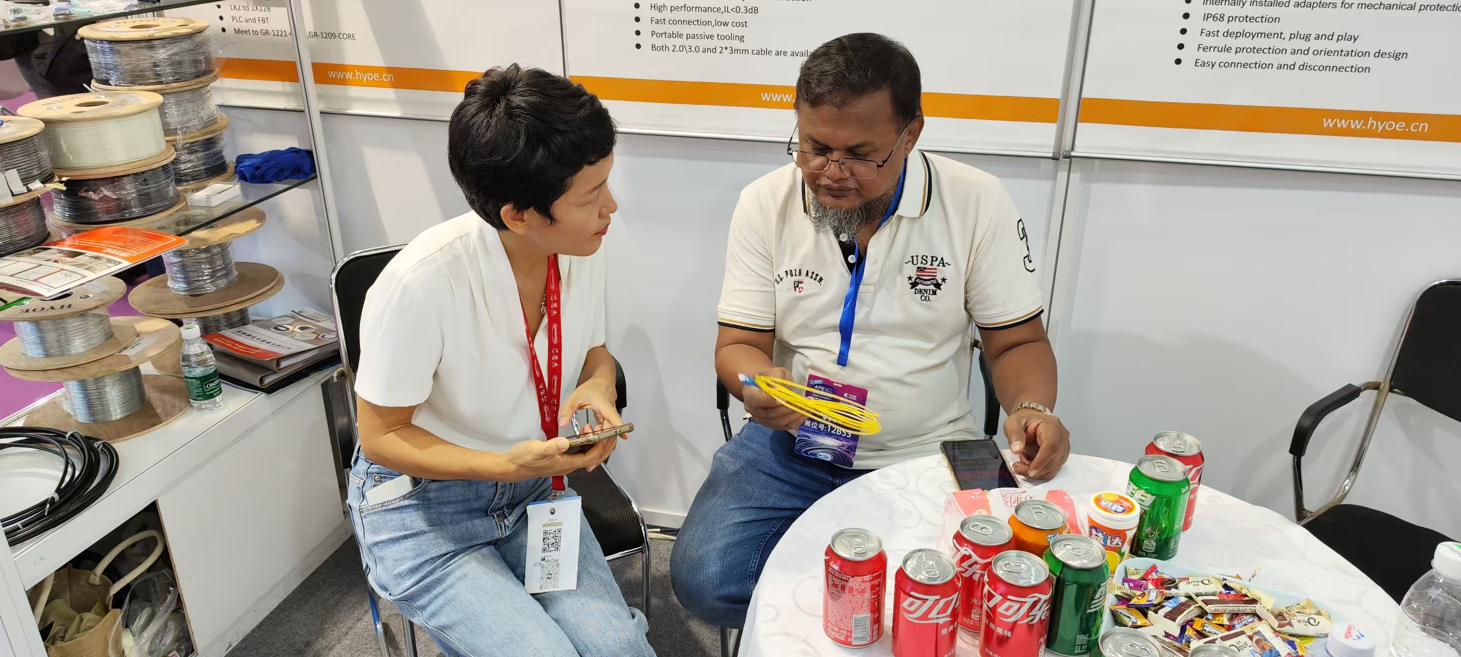 يعرض Hyoe ابتكارات الألياف البصرية في 2024 CIOE في Shenzhen